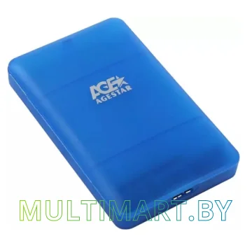 Бокс для жесткого диска AgeStar 3UBCP3 (синий)